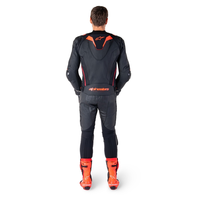 Alpinestars Missile 3 Ignition Black-Fluo Red-Dark Red Кожено мотоциклетно яке