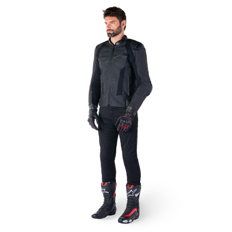Alpinestars Missile 3 Черно кожено мотоциклетно яке
