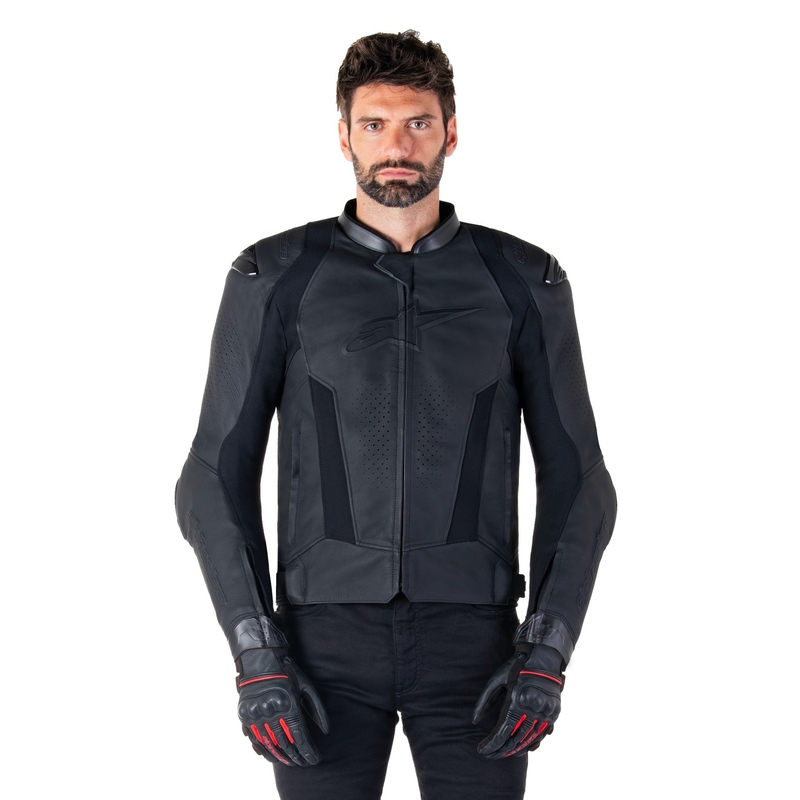 Alpinestars Missile 3 Черно кожено мотоциклетно яке