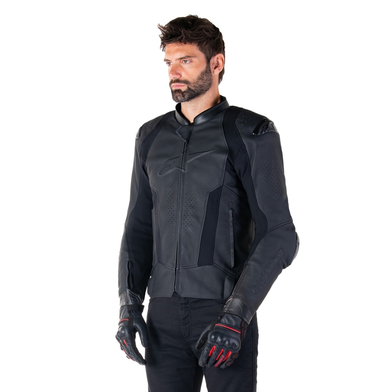 Alpinestars Missile 3 Черно кожено мотоциклетно яке