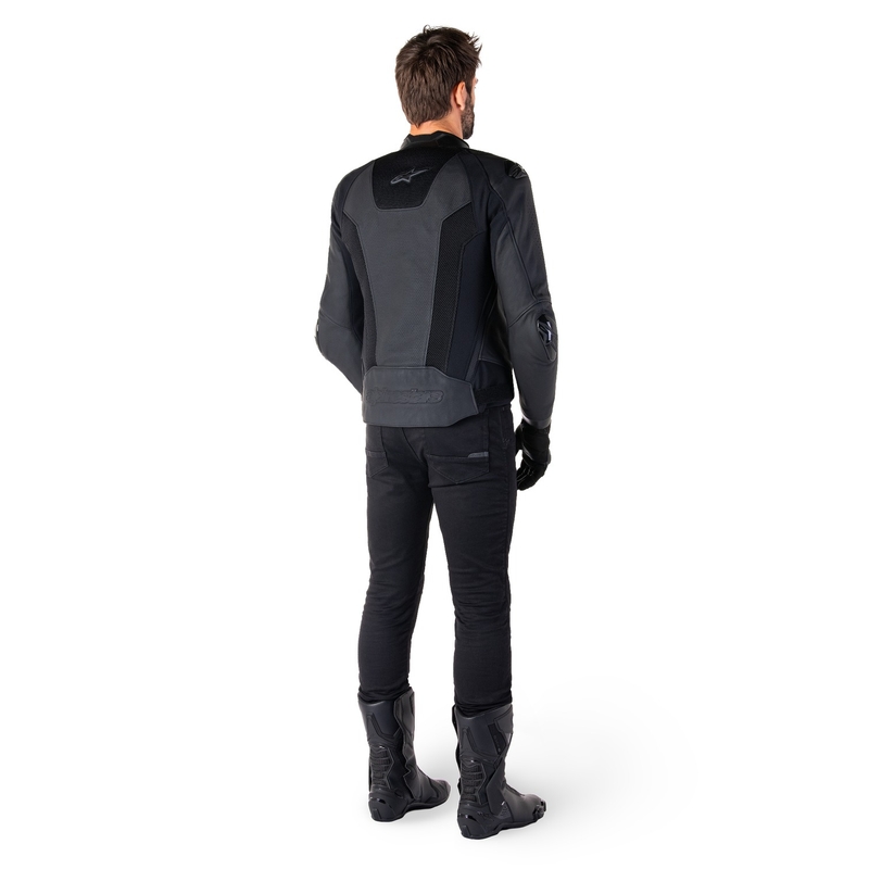 Alpinestars Missile 3 Airflow Черно кожено яке за мотоциклет
