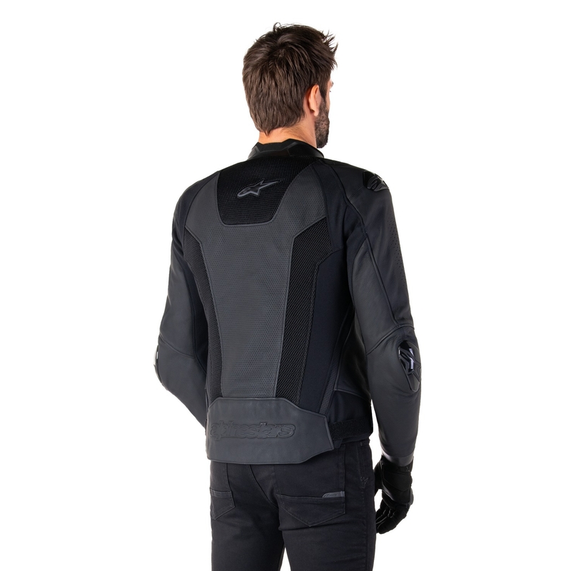 Alpinestars Missile 3 Airflow Черно кожено яке за мотоциклет
