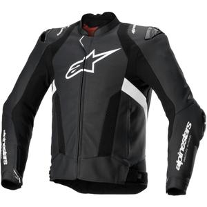 Alpinestars Missile 3 Airflow Черно и бяло кожено яке за мотоциклет