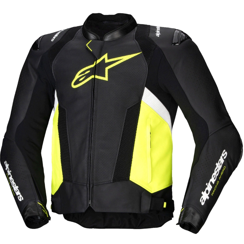 Alpinestars Missile 3 Airflow Black-Fluo Yellow-White Кожено мотоциклетно яке