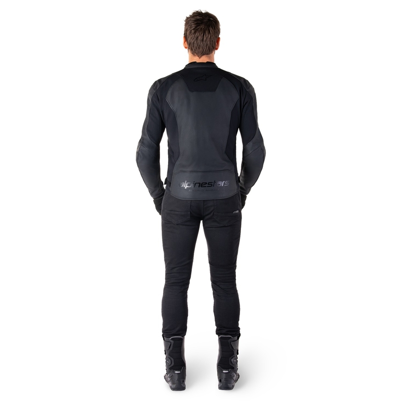 Alpinestars Faster 3 Черно кожено мотоциклетно яке