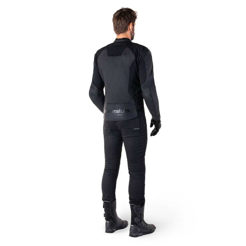 Alpinestars Faster 3 Черно кожено мотоциклетно яке