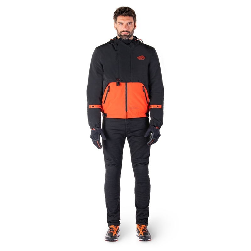 Alpinestars Mootant непромокаема парка black-fluo orange