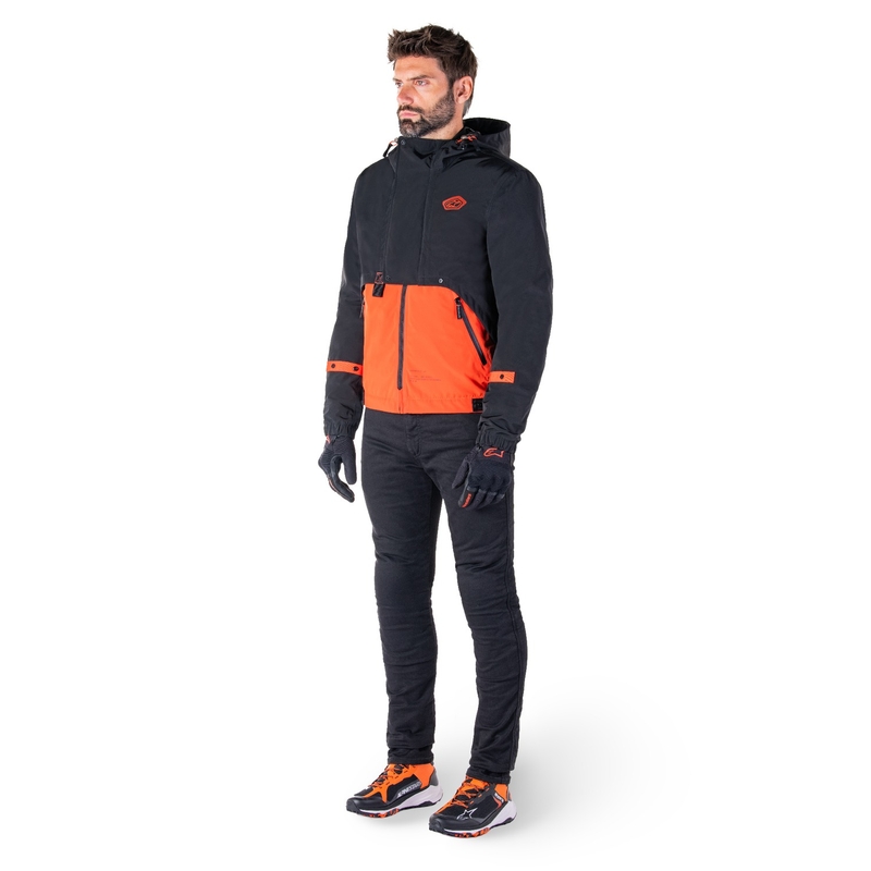 Alpinestars Mootant непромокаема парка black-fluo orange