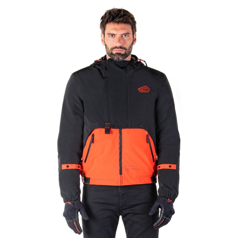 Alpinestars Mootant непромокаема парка black-fluo orange