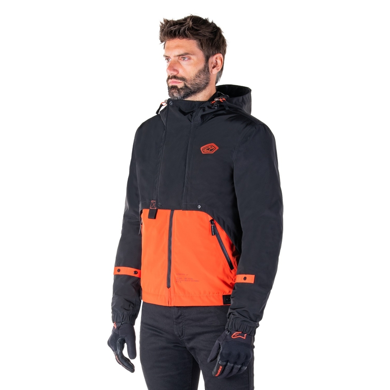 Alpinestars Mootant непромокаема парка black-fluo orange