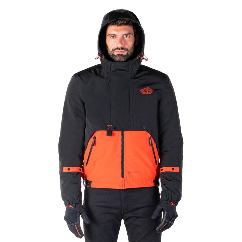 Alpinestars Mootant непромокаема парка black-fluo orange
