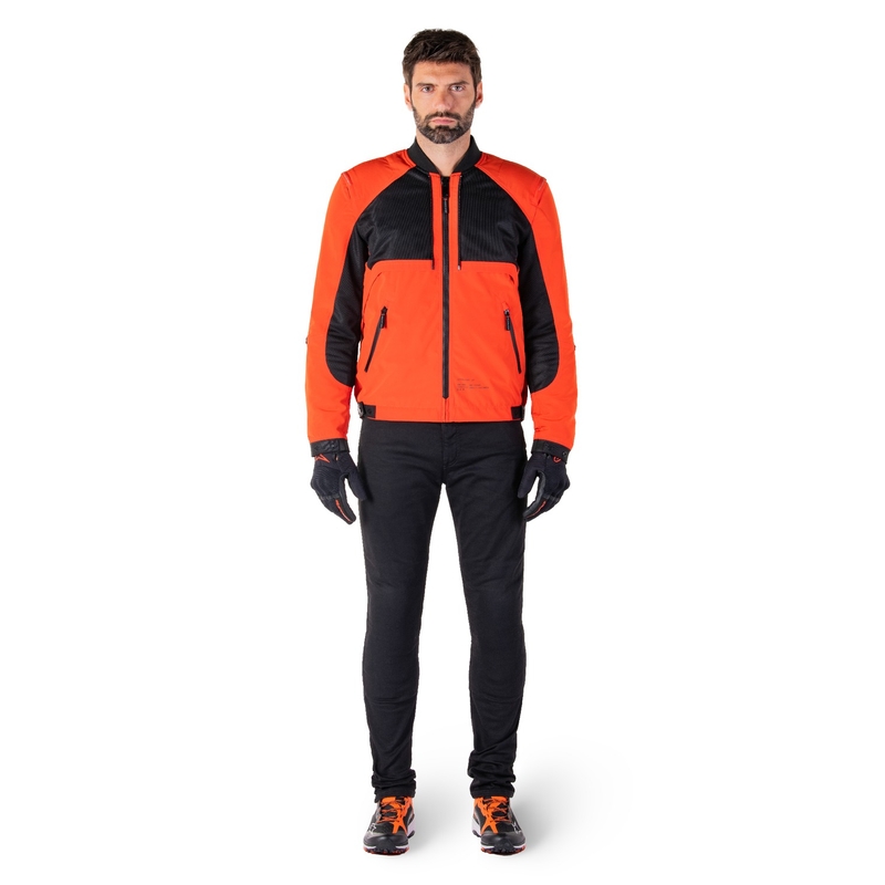 Alpinestars Mootant непромокаема парка black-fluo orange