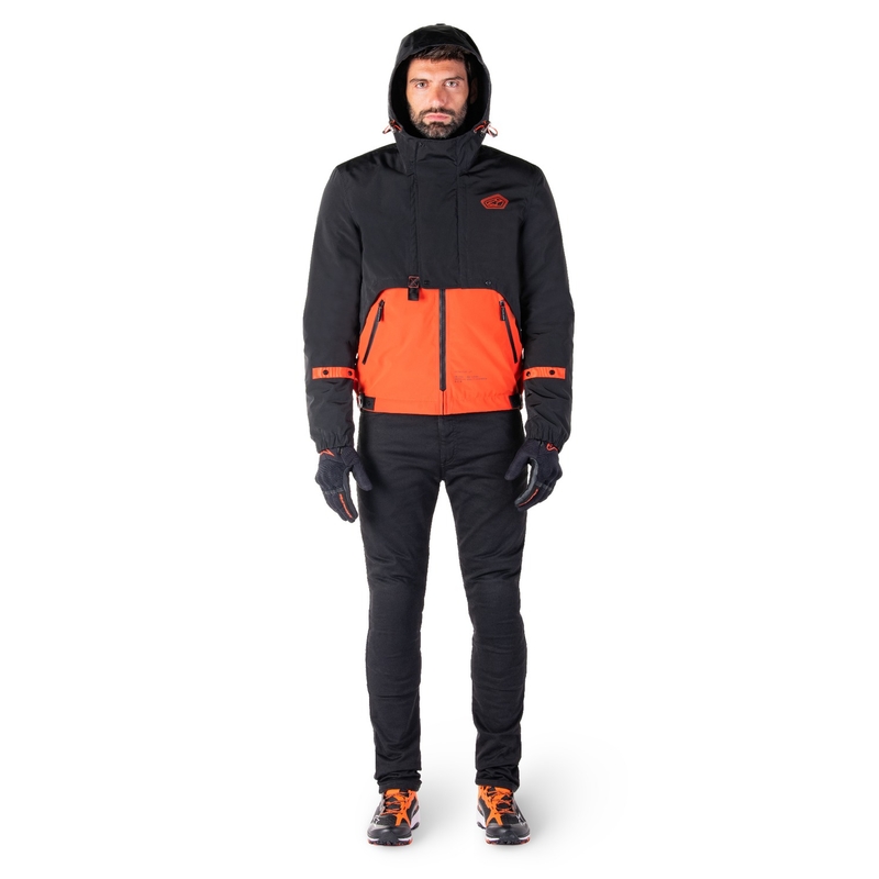 Alpinestars Mootant непромокаема парка black-fluo orange