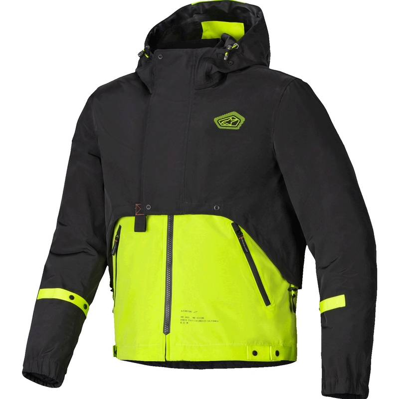 Alpinestars Mootant непромокаема парка Black-Fluo Yellow