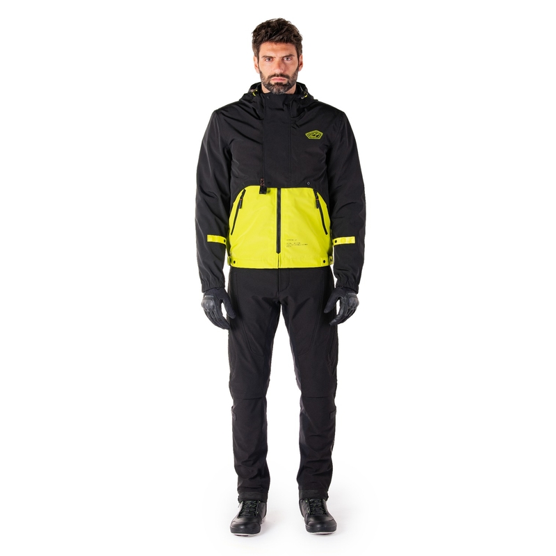 Alpinestars Mootant непромокаема парка Black-Fluo Yellow