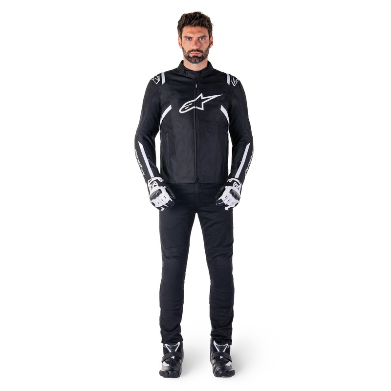 Alpinestars T-SPS 2 Водоустойчиво черно и бяло яке за мотоциклет