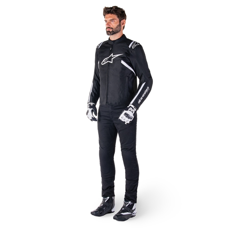 Alpinestars T-SPS 2 Водоустойчиво черно и бяло яке за мотоциклет