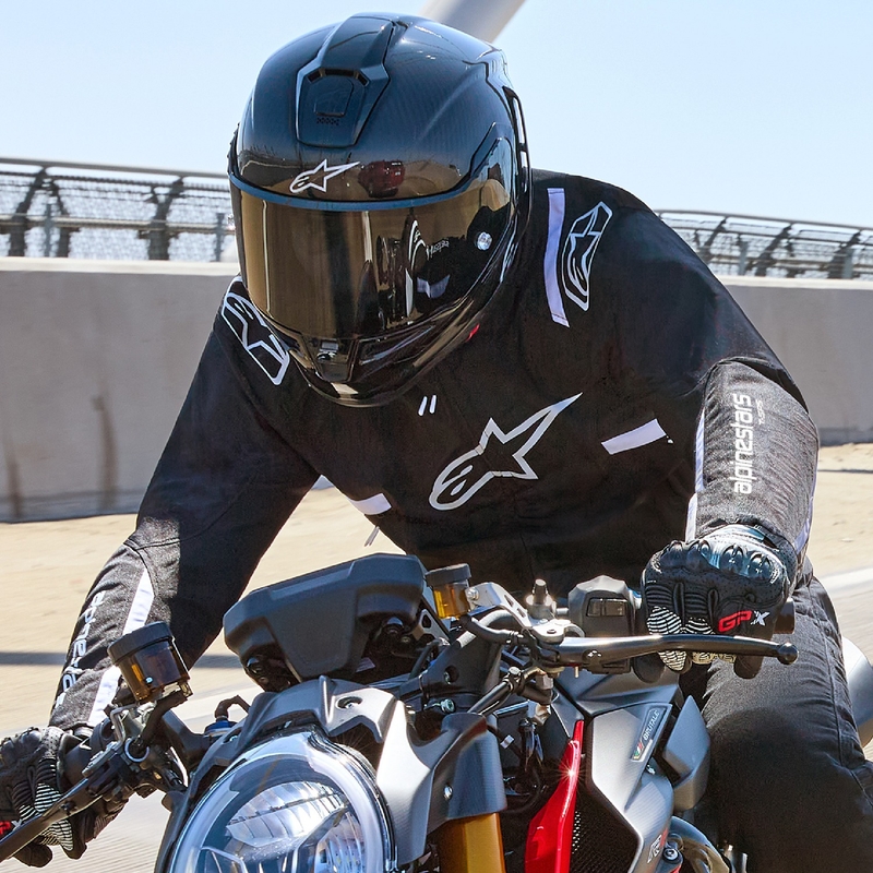 Alpinestars T-SPS 2 Водоустойчиво черно и бяло яке за мотоциклет
