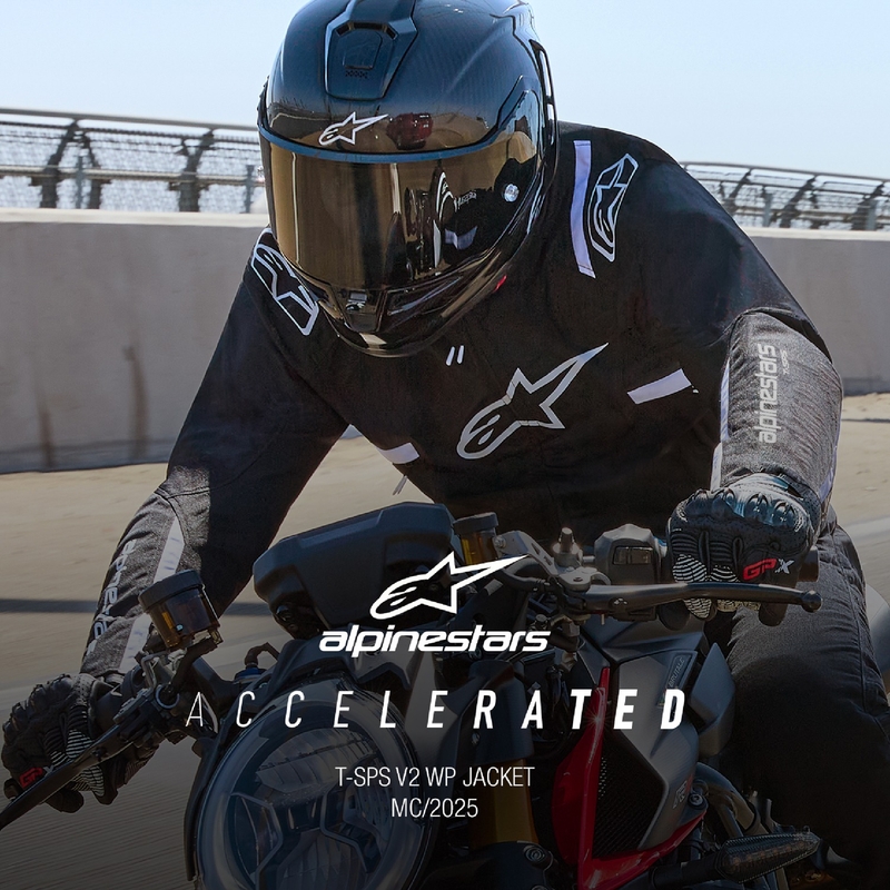 Alpinestars T-SPS 2 Водоустойчиво черно и бяло яке за мотоциклет