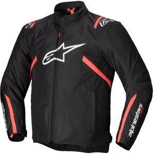 Alpinestars T-SPS 2 Водоустойчиво яке за мотоциклети в черно, бяло и флуоресцентно червено