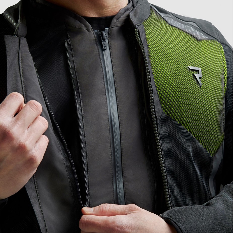 Мотоциклетно яке Rebelhorn Jax black-fluo yellow