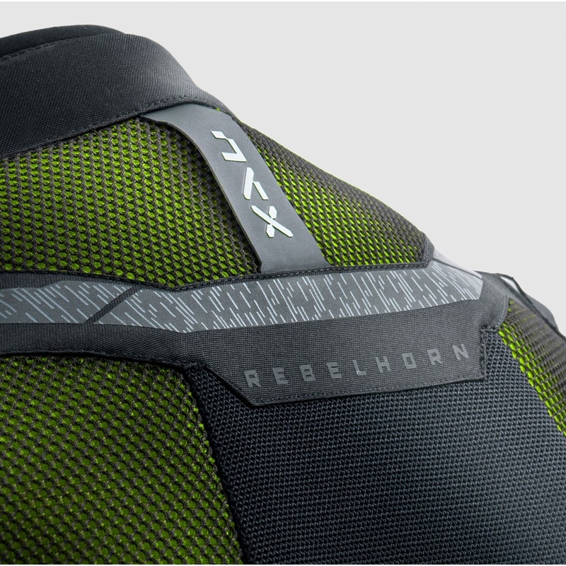 Мотоциклетно яке Rebelhorn Jax black-fluo yellow
