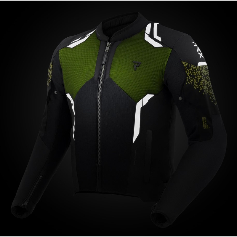 Мотоциклетно яке Rebelhorn Jax black-fluo yellow