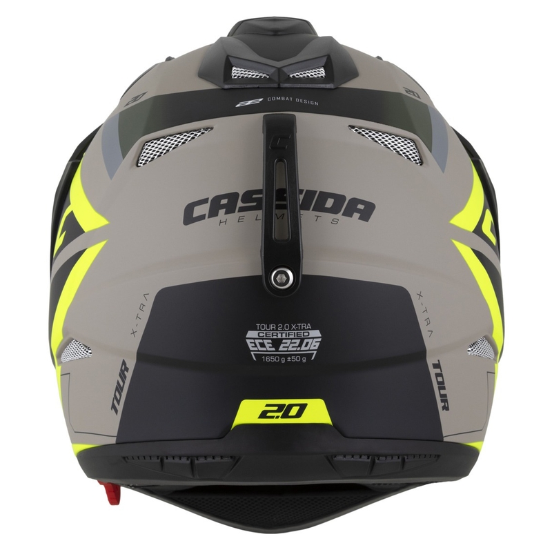 Ендуро каска Cassida Tour 2.0 X-tra matt sand-fluo yellow-green-black