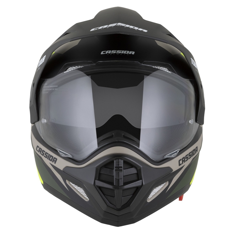 Ендуро каска Cassida Tour 2.0 X-tra matt sand-fluo yellow-green-black