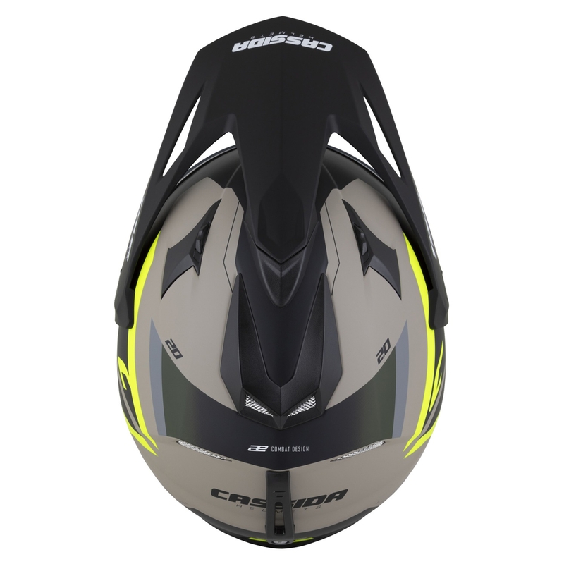 Ендуро каска Cassida Tour 2.0 X-tra matt sand-fluo yellow-green-black