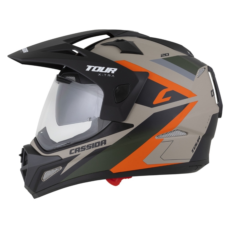 Ендуро каска Cassida Tour 2.0 X-tra matt sand-orange-green-black