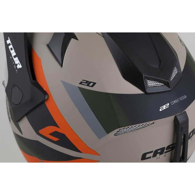 Ендуро каска Cassida Tour 2.0 X-tra matt sand-orange-green-black