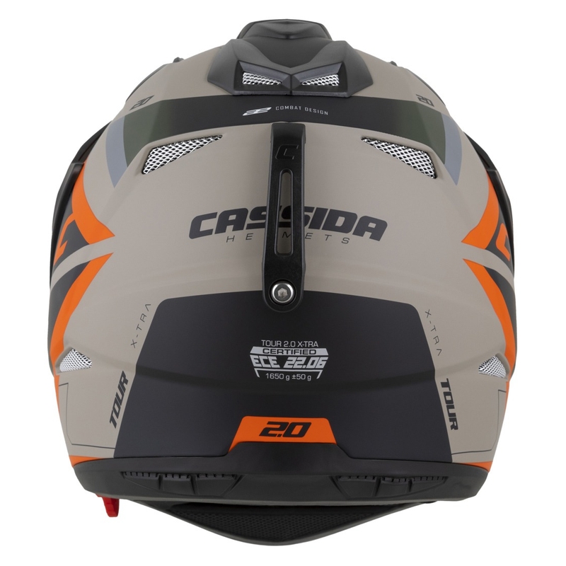 Ендуро каска Cassida Tour 2.0 X-tra matt sand-orange-green-black