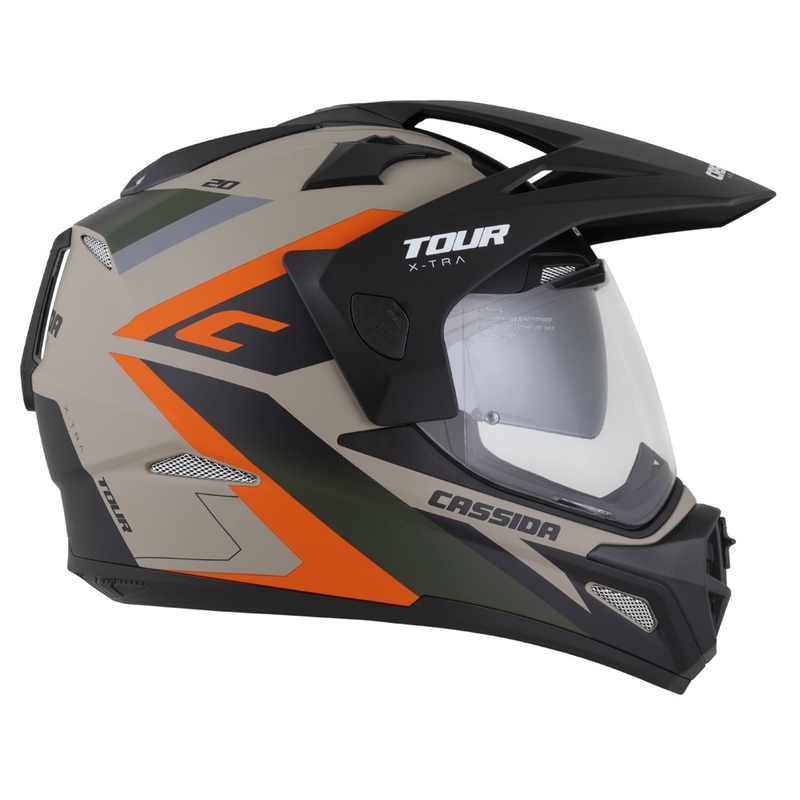 Ендуро каска Cassida Tour 2.0 X-tra matt sand-orange-green-black