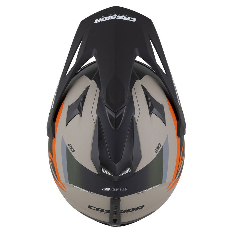 Ендуро каска Cassida Tour 2.0 X-tra matt sand-orange-green-black