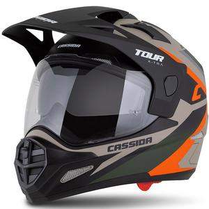 Ендуро каска Cassida Tour 2.0 X-tra matt sand-orange-green-black
