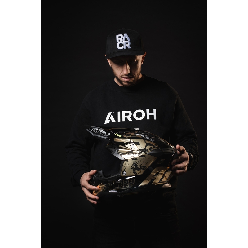 Каска за мотокрос Airoh Aviator 3.0 "TC 222 THE LEGEND" черно-златиста