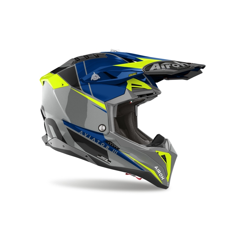 Мотокрос каска Airoh Aviator 3.0 Push blue