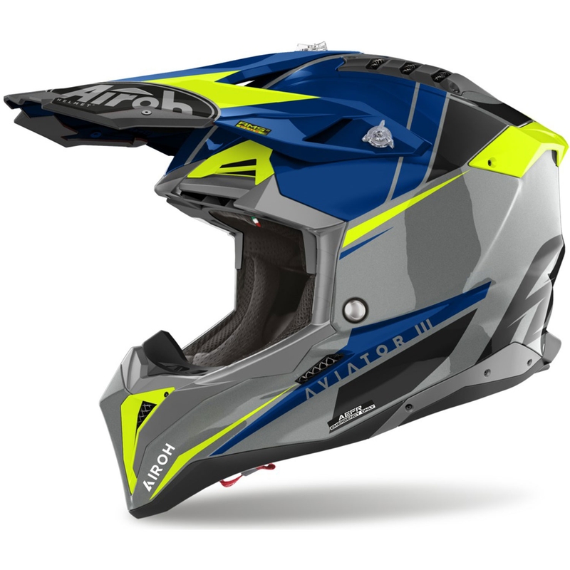 Мотокрос каска Airoh Aviator 3.0 Push blue