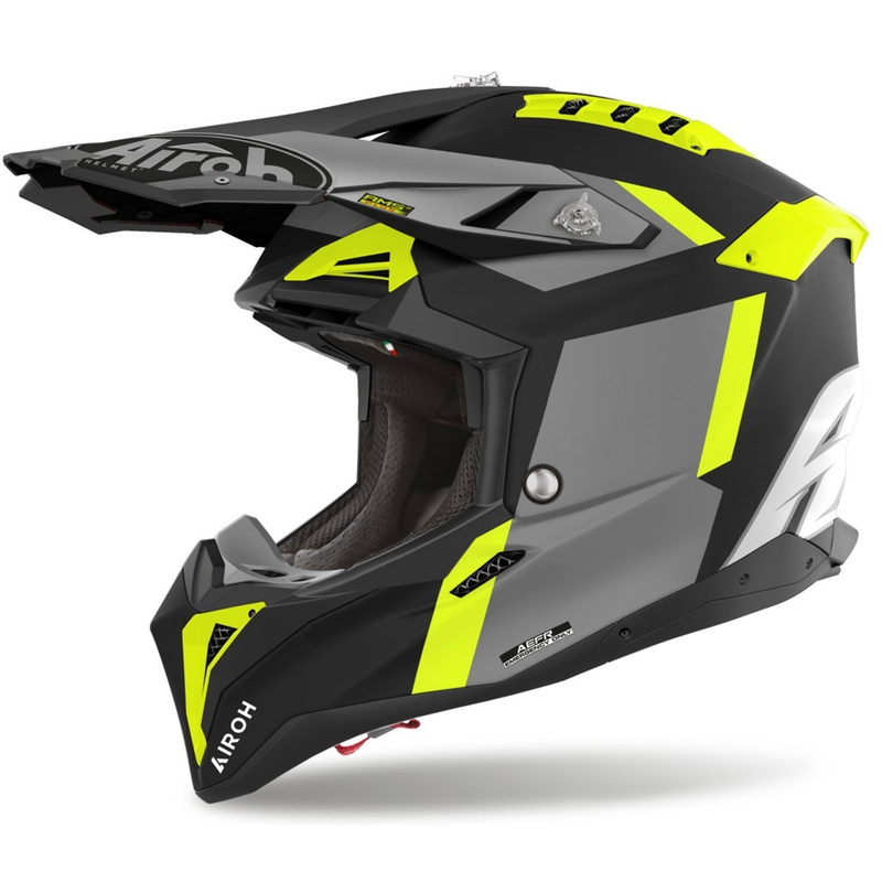 Мотокрос каска Airoh Aviator 3 Glory жълта матова