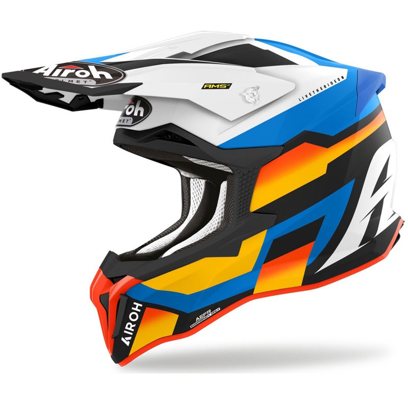 Мотокрос каска Airoh Strycker Glam blue matt разпродажба