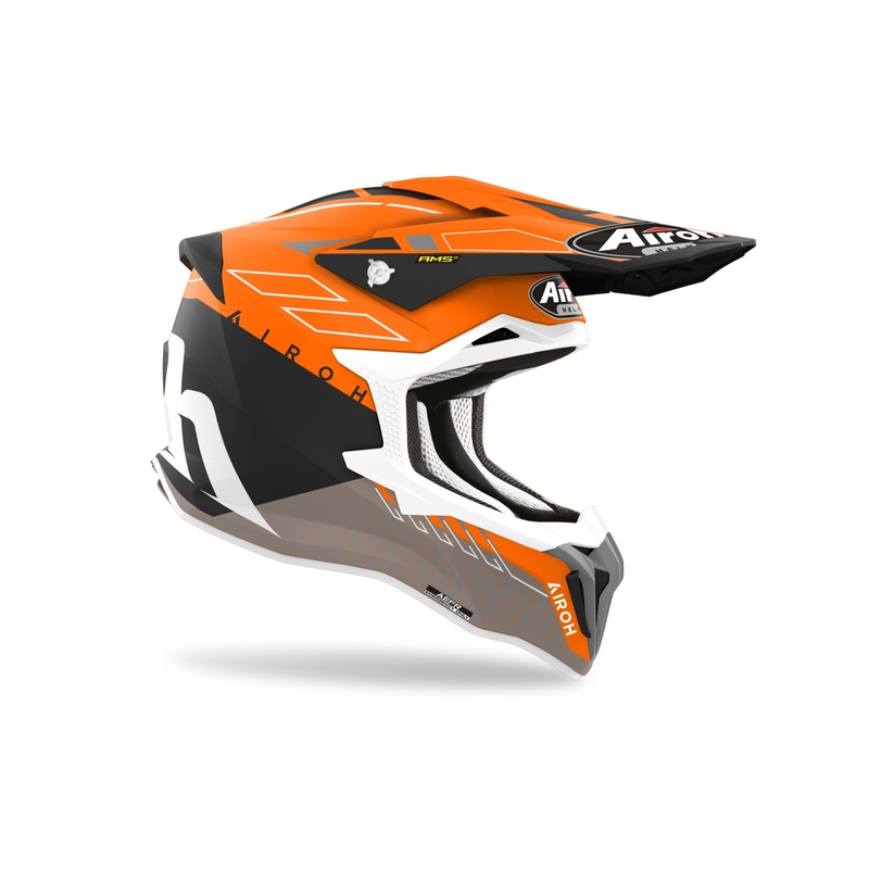Мотокрос каска Airoh Strycker Skin оранжева матова разпродажба
