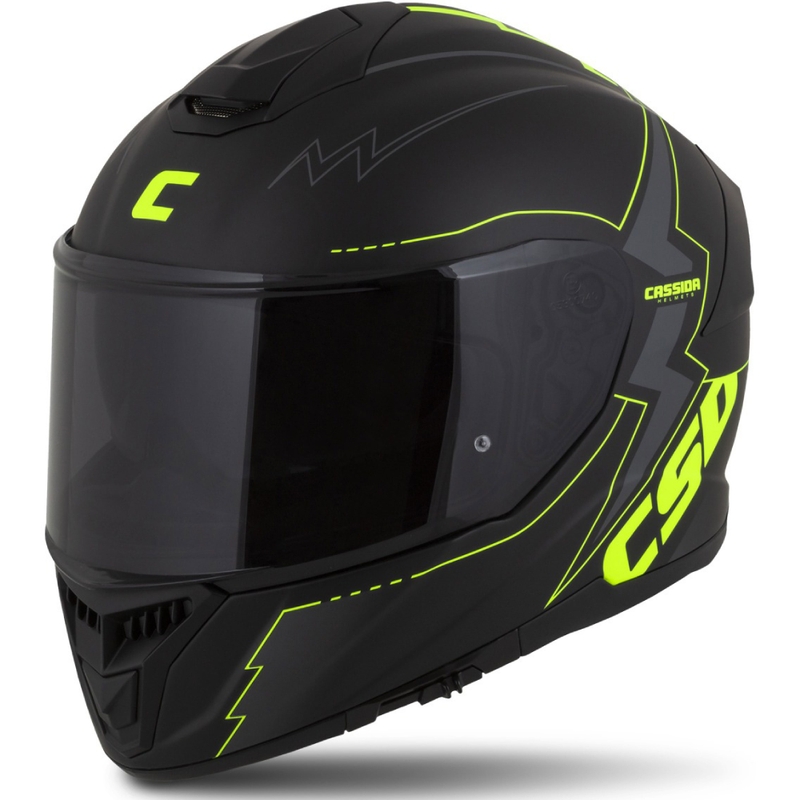 Integral каска за мотоциклет Cassida Integral GT 2.1 Flash black-fluo yellow-grey