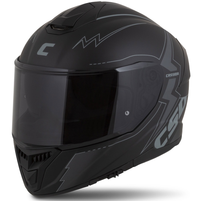 Cassida Integral GT 2.1 Flash Black-Grey Integral мотоциклетна каска