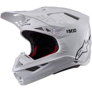 Alpinestars Supertech S-M10 Solid White мотокрос каска