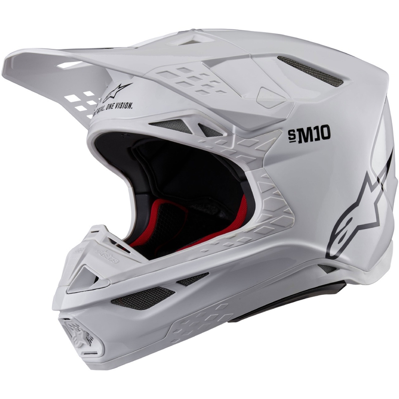 Alpinestars Supertech S-M10 Solid White мотокрос каска