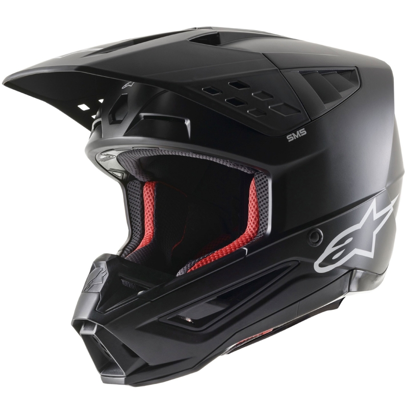 Alpinestars S-M5 твърда каска за мотокрос матово черно