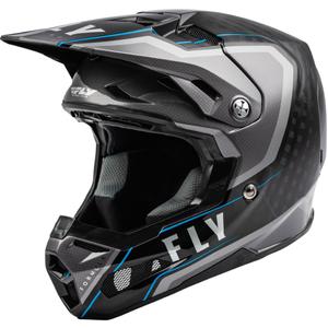 Мотокрос каска FLY Racing Formula Axon черно-сиво-синя