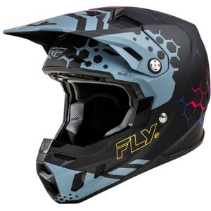 Мотокрос каска FLY Racing Formula CC Tektonic черно-сива