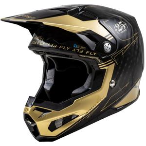 Каска за мотокрос FLY Racing Formula S Carbon черно-златиста